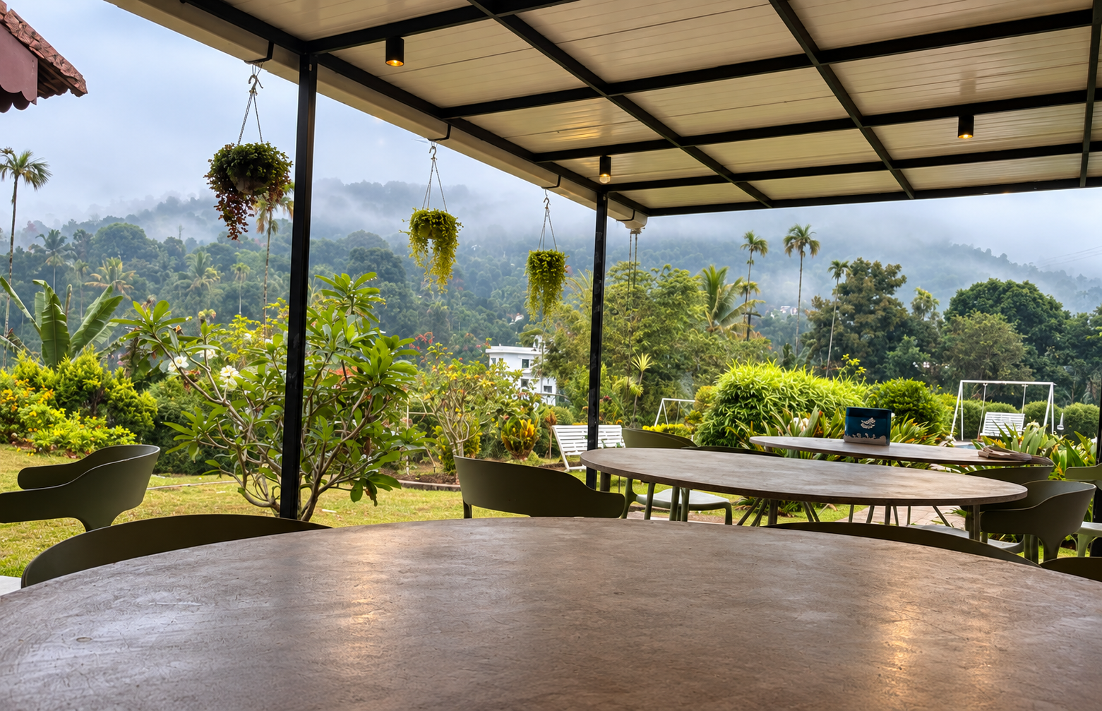 Dining table and dining area at Nishi's Organic Homestay